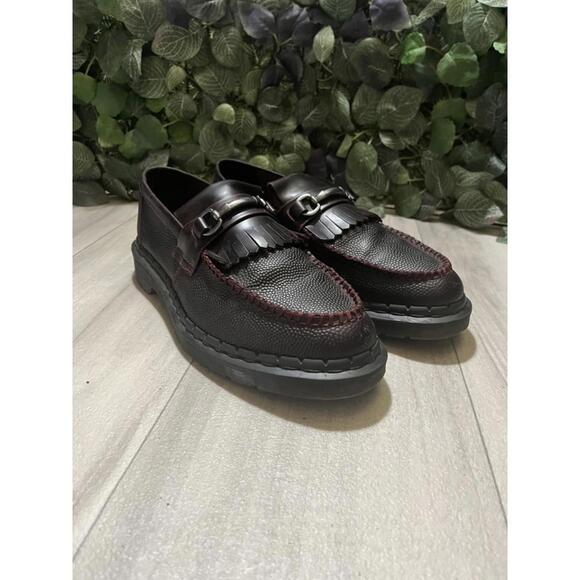 Dr. Martens Adrian Chunky Loafers sz 11 in Burgundy - Picture 1 of 8